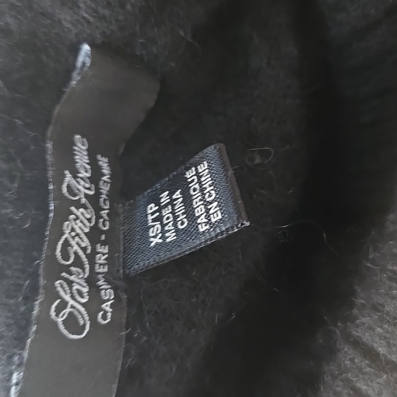 Saks Cashmere Turtleneck Sweater Size XS Black - Picture 10 of 13